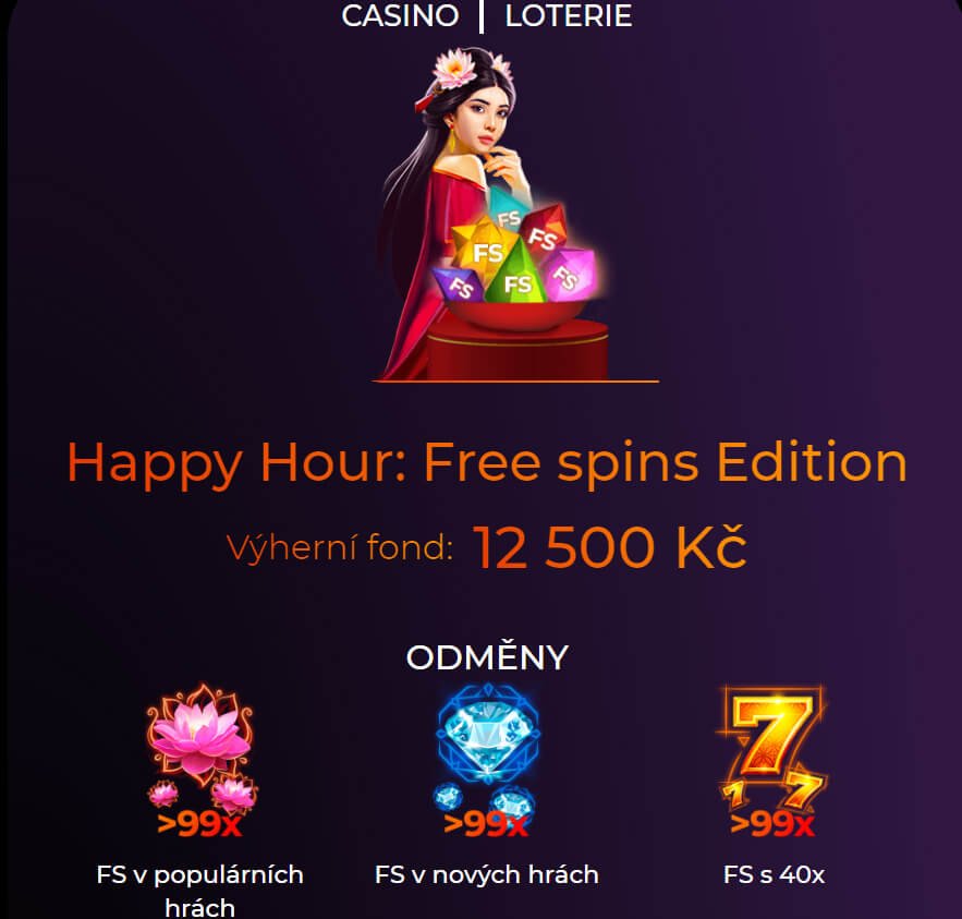 Znáte loterii Happy Hour ve Fortune Clock Casinu? Měli byste!