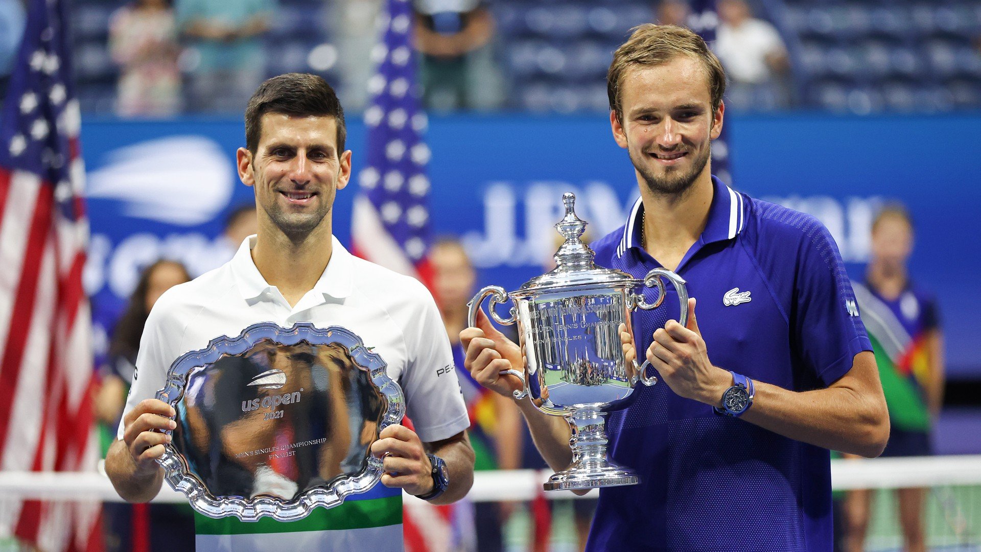 Finále mužského US Open je tady! Uspěje v New Yorku po dvouleté odmlce Medveděv, nebo rekordman Djokovič?