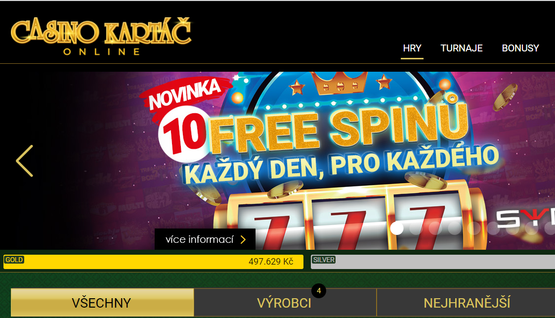 Novinky v Casino Kartáč🎰