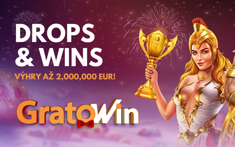 Získejte podíl z €2,000,000 v Drops & Wins v casinu GratoWin!