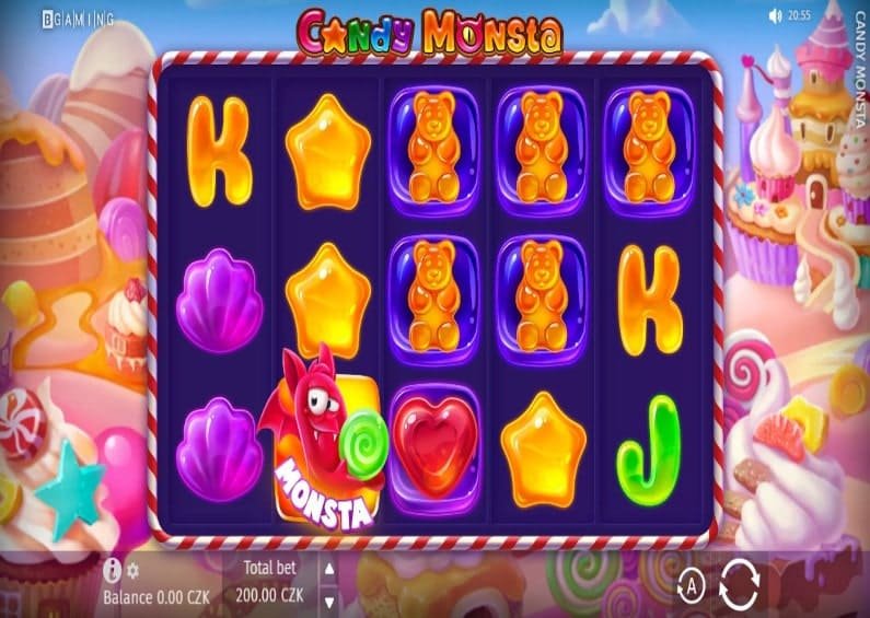 😈Candy Monsta: online výherní automat na 22Bet😈