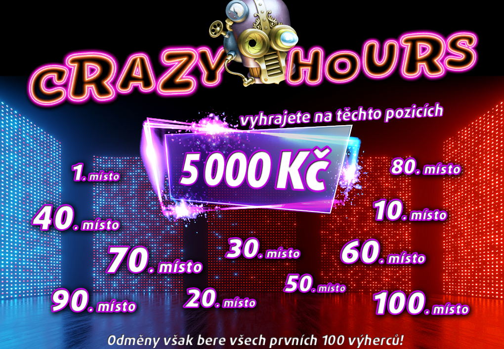 V Tipsport Vegas startuje Crazy Hours turnaj!