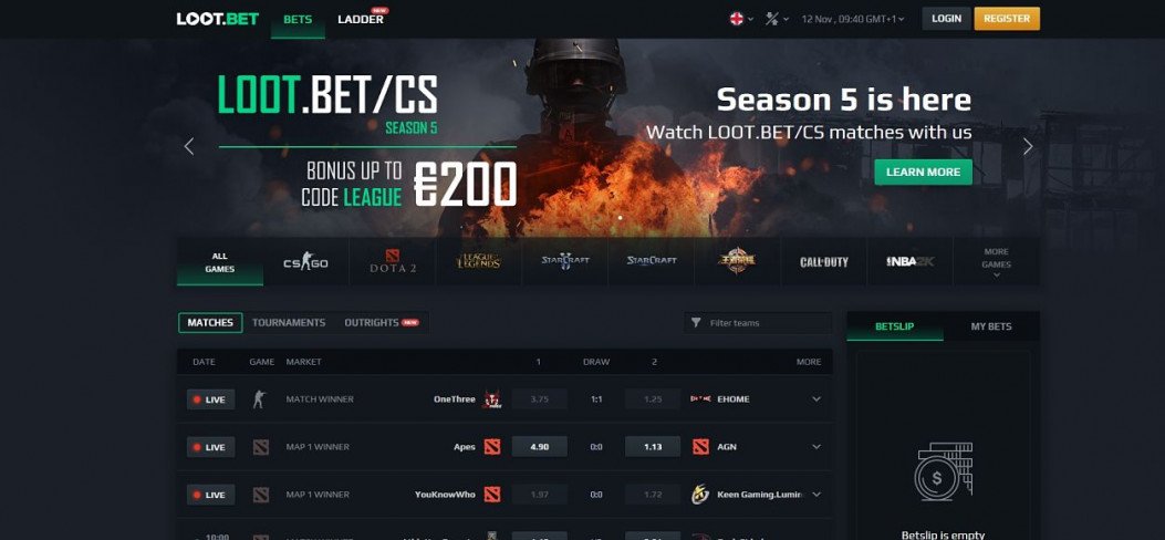 Sázková kancelář zaměřená na esport. Představujeme LOOT.BET