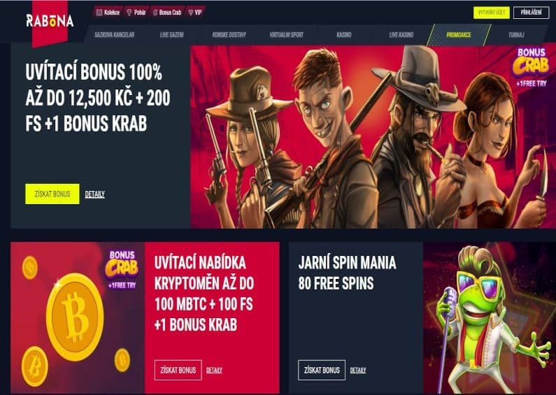 ⭐Získejte free spiny u Rabona Casino⭐