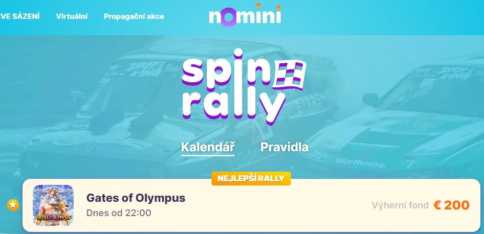 🔥Spin Rally v Nomini Casino! 🔥