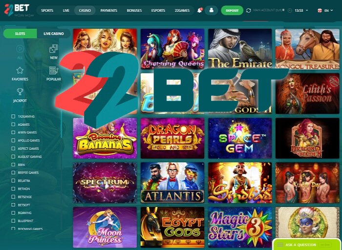 Free spins 22Bet Casino / 22Bet bonusy