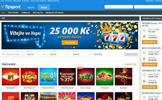 Jak může český hráč ulovit Tipsport Vegas free spins bonus?