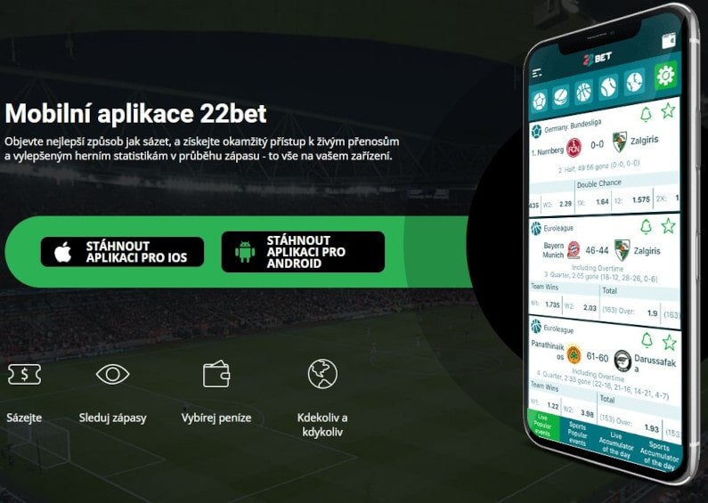 📱22Bet Casino aplikace🔥