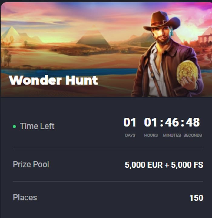 Poznejte JooCasino turnaj Wonder Hunt pro high rollery