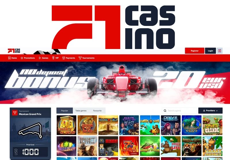 Poznejte F1 Casino bonusy