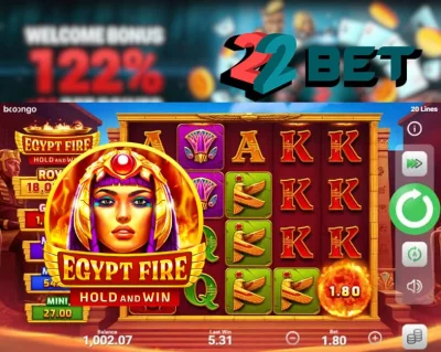 Pojďte hrát Egypt Fire: Hold and Win do 22Bet - nebudete litovat