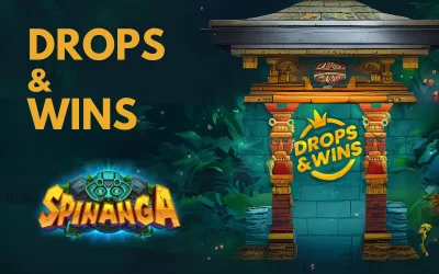 Drops & Wins v casinu Spinanga: Získejte podíl z €2,000,000 každý měsíc!