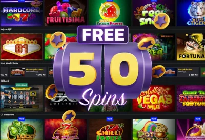 50 free spins no deposit v online casinech pro české hráče