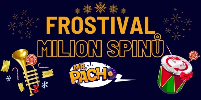 Frostival Milion Spinů v casinu Mr. Pacho přináší free spiny každý den!