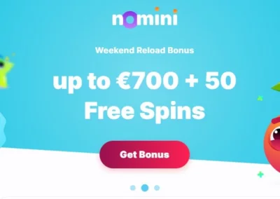 🎁Nomini Casino nabízí víkendový bonus🎁