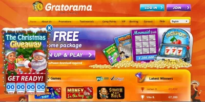 Vánoční promoakce v online casinu Gratorama