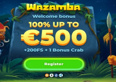 🔥Wazamba nabízí vstupní bonus 500 € a 200 volných zatočení🔥