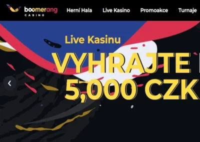 🎁Zajímavé bonusy u Boomerang Casino🎁