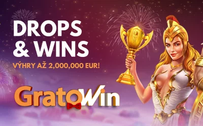 Získejte podíl z €2,000,000 v Drops & Wins v casinu GratoWin!