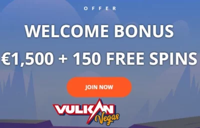 🎁Skvělý welcome bonus u Vulkan Vegas🎁