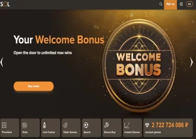 🎁Vstupní bonus až 600 € u Sol Casina🎁