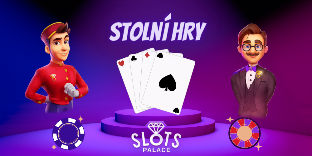 Stolní hry z pohodlí vašeho domova ve SlotsPalace🃏