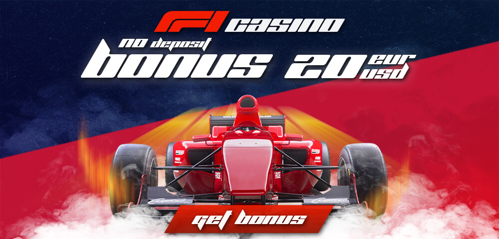 F1 Casino no deposit bonus