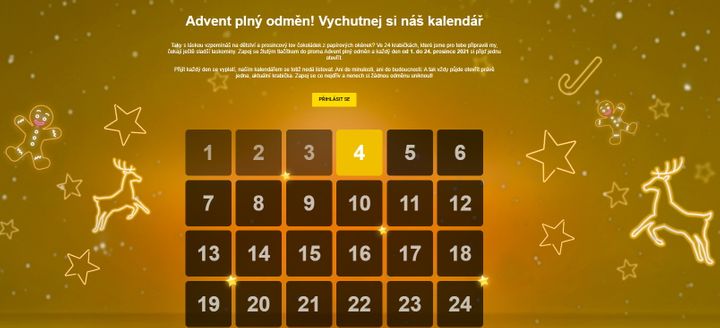 Fortuna Vegas Casino: adventní kalendář! - podoba kalendáře