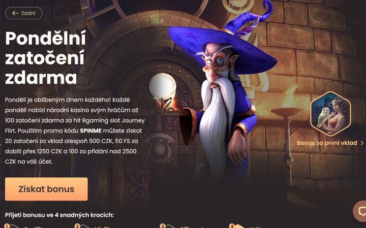 National Casino - free spins bonus