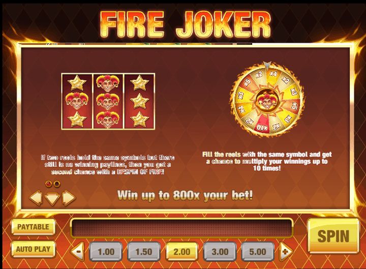 Výherní automat Fire Joker