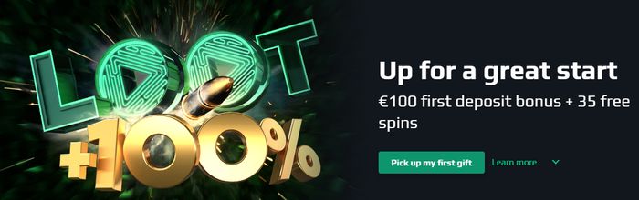 Welcome bonus - loot.bet