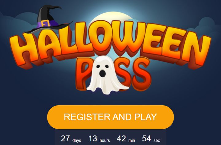 Halloween Pass - WildTornado Casino - promoakce - registrace