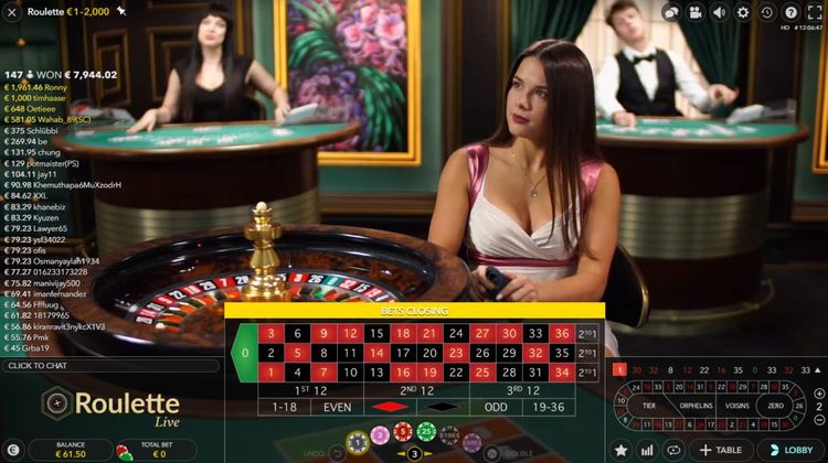 Evolution Live European Roulette