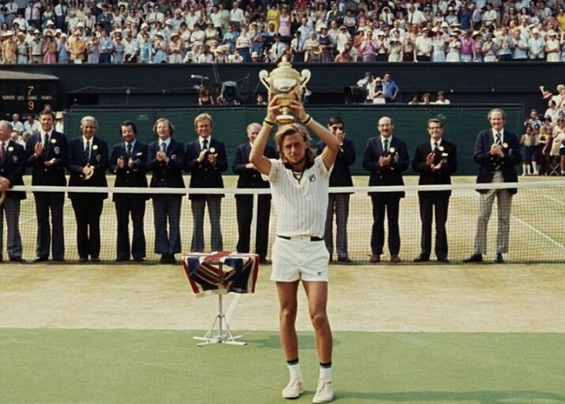 Bjorn Borg získal celkem pět wimbledonských titulů