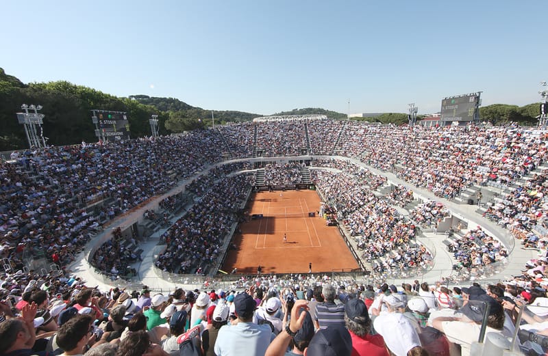 Centrkurt v areálu Fora Italico