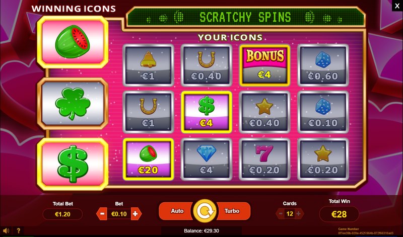 Online los Scratchy spins v online casinu Gratorama