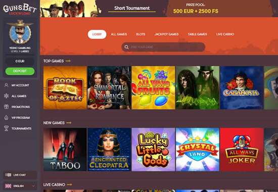 bitcoin casino Gunsbet