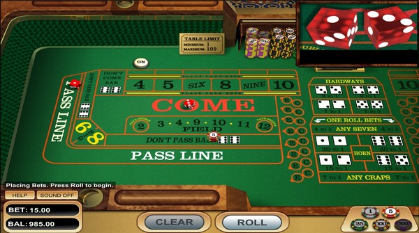 Hra kostky online - Craps v online casinu Fortune Clock