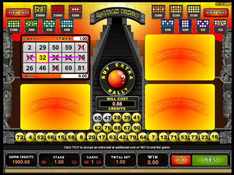 Mayan Bingo online v casinu Playamo