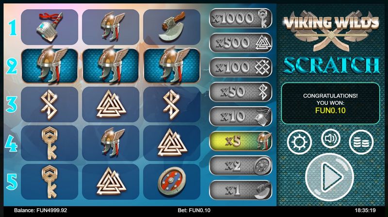 Online los Viking Wilds Scratch v online casinu Playamo